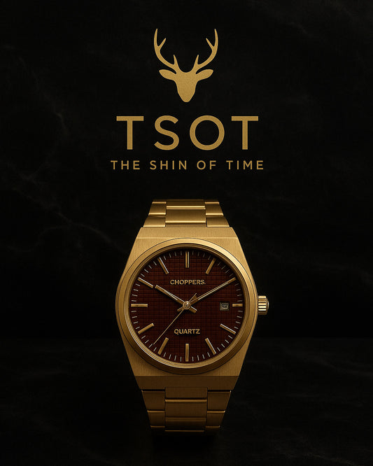 Altın Kasa Choppers Quartz Saat – TSOT Özel Seri